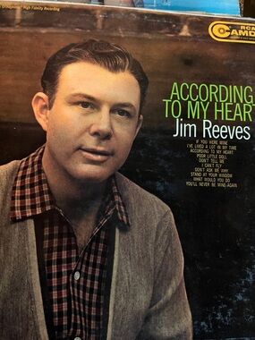 Jim Reeves "According to My Heart" Vinyl LP - RCA Camden